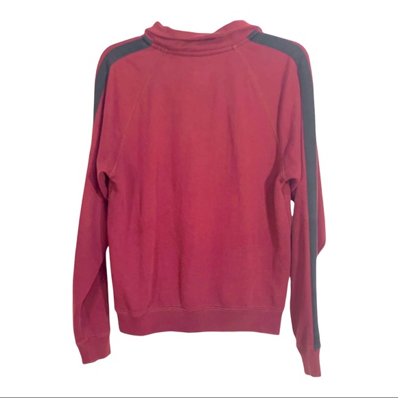 PINK maroon front  3/4 zipper sweatshirt size extra small - Picture 2 of 7
